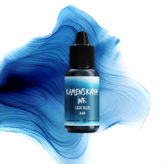 Kamenskaya Alcohol Ink 15ml | Core A-04 Light Blue