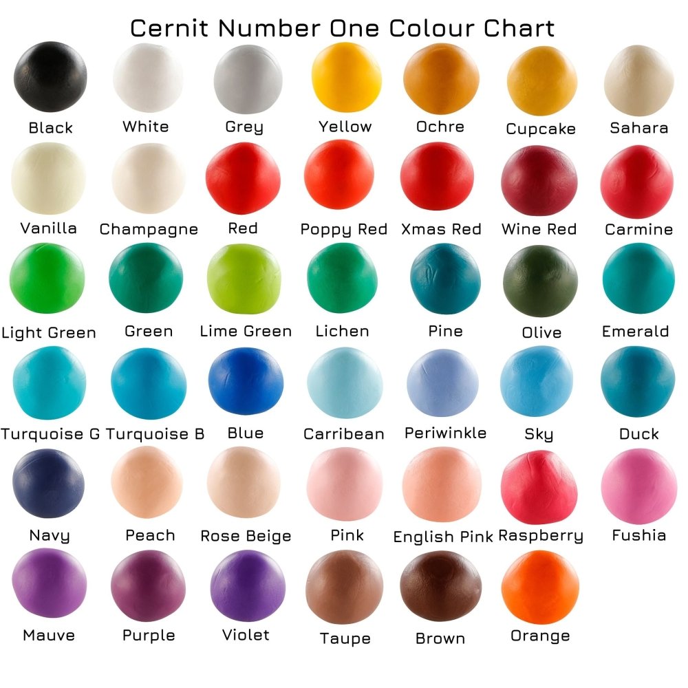 Cernit Polymer Clay 250g | Number One - 100 Black - 