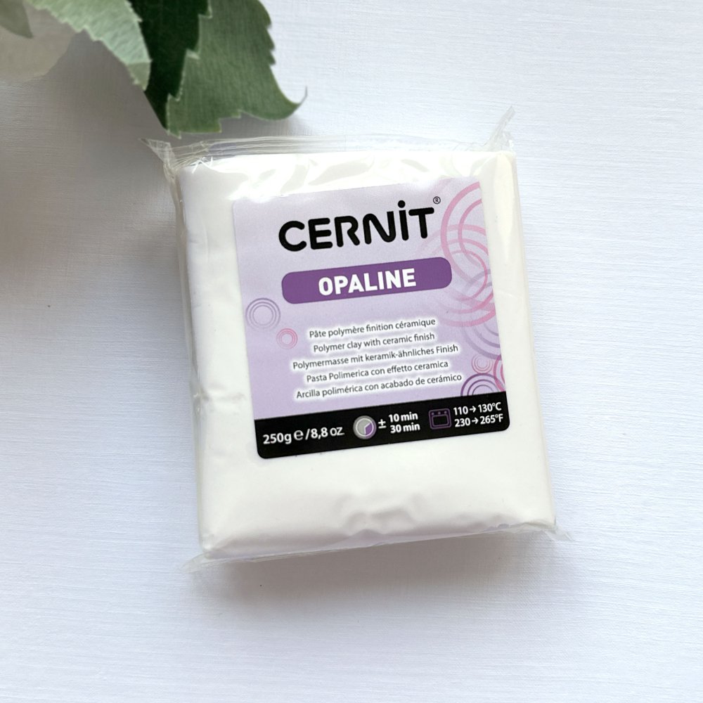 Cernit Polymer Clay 250g | Opaline - 010 White - 