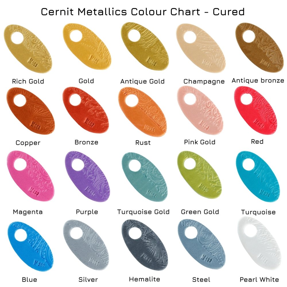 Cernit Polymer Clay 56g | Metallic - 051 Green Gold -