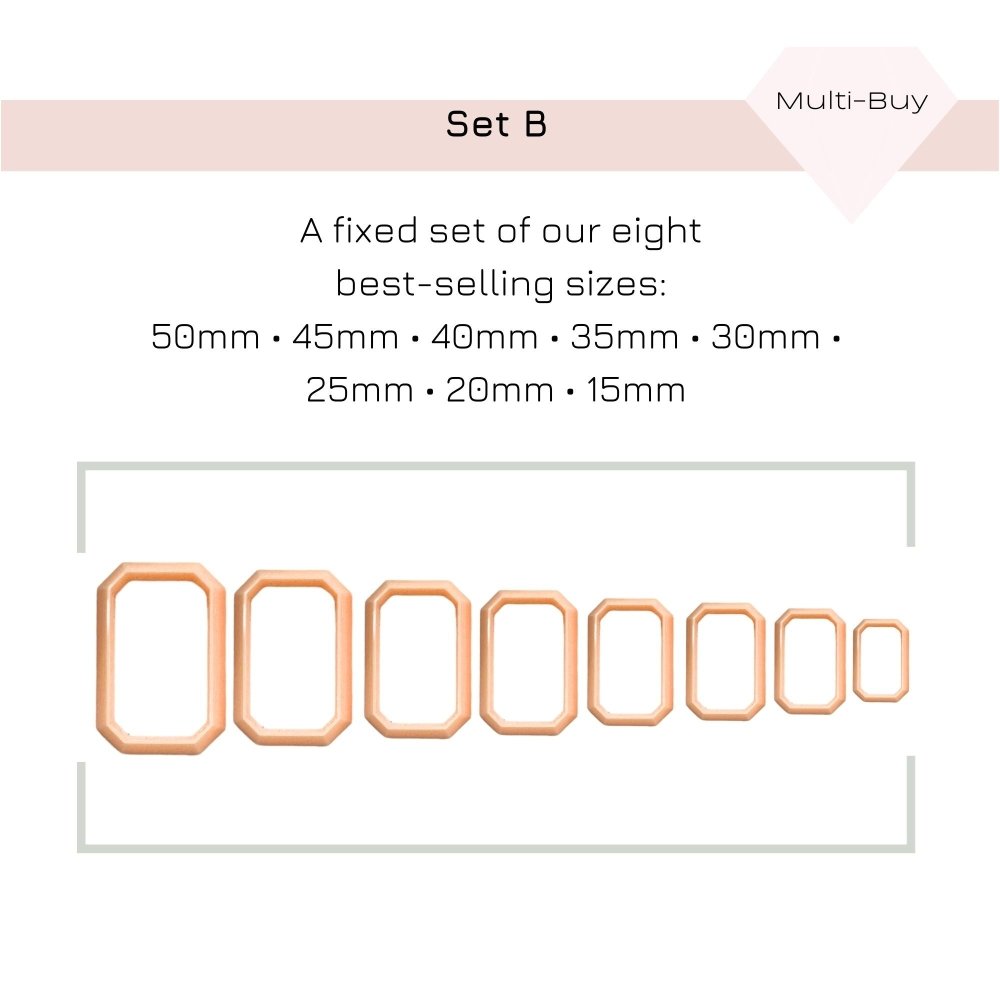 Faceted Rectangle Clay Cutter - 