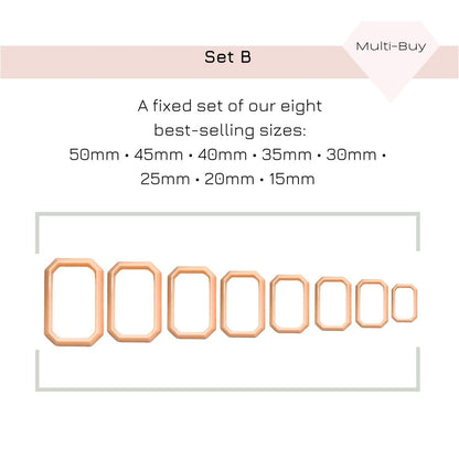 Faceted Rectangle Clay Cutter - 