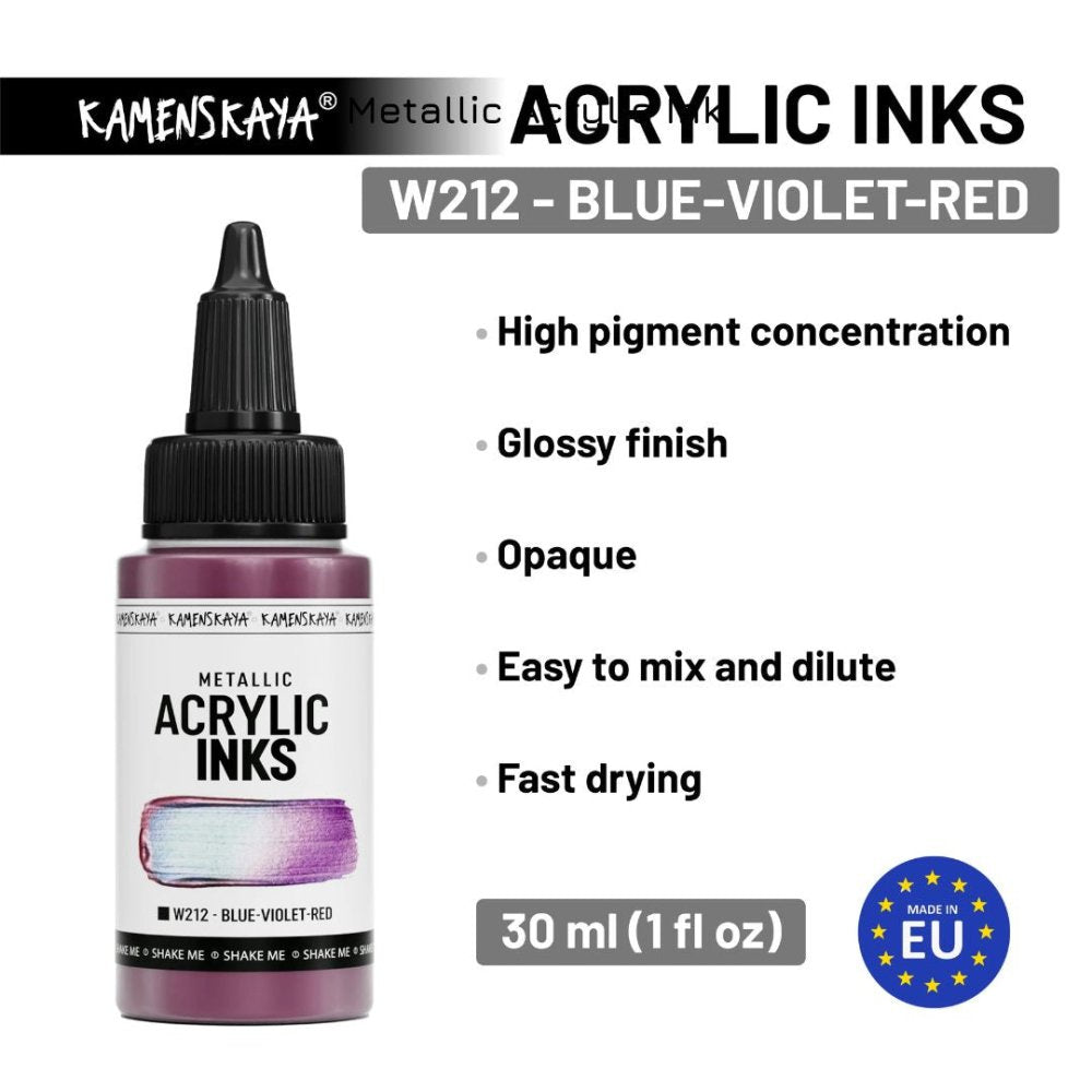 Kamenskaya Acrylic Ink 30ml | Chameleon Blue - Violet - Red - 