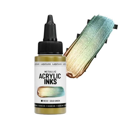 Kamenskaya Acrylic Ink 30ml | Chameleon Gold - Green - 