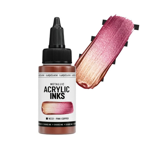 Kamenskaya Acrylic Ink 30ml | Chameleon Pink - Copper - 