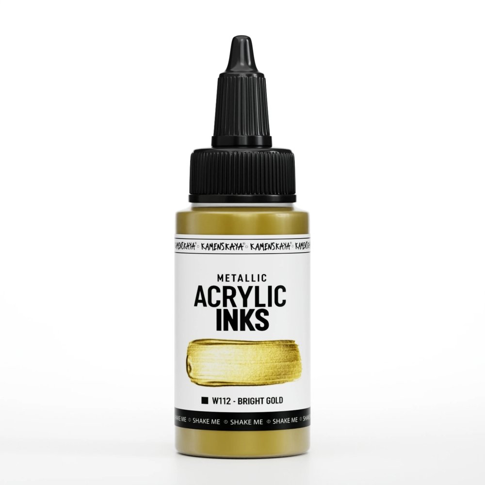 Kamenskaya Acrylic Ink 30ml | Metallic Bright Gold - 