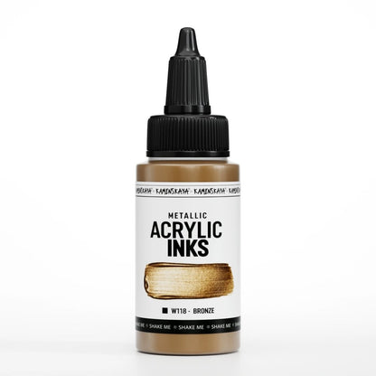 Kamenskaya Acrylic Ink 30ml | Metallic Bronze - 