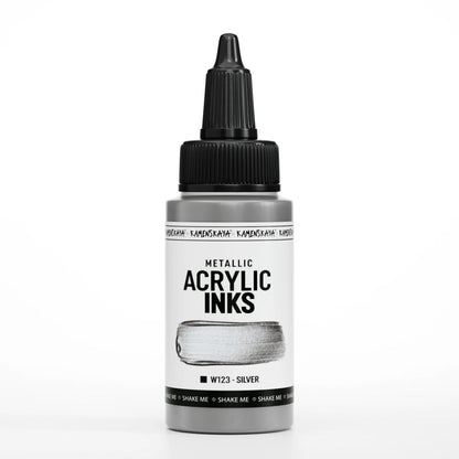 Kamenskaya Acrylic Ink 30ml | Metallic Silver - 