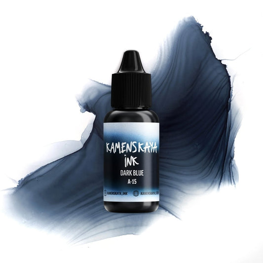 Kamenskaya Alcohol Ink 15ml | Core A-15 Dark Blue -