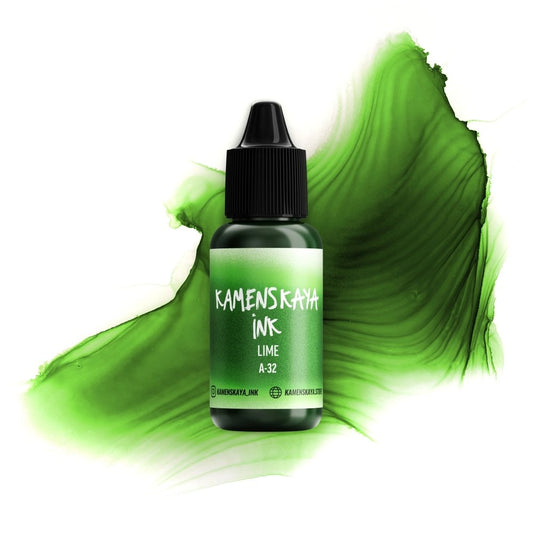 Kamenskaya Alcohol Ink 15ml | Core A-32 Lime -
