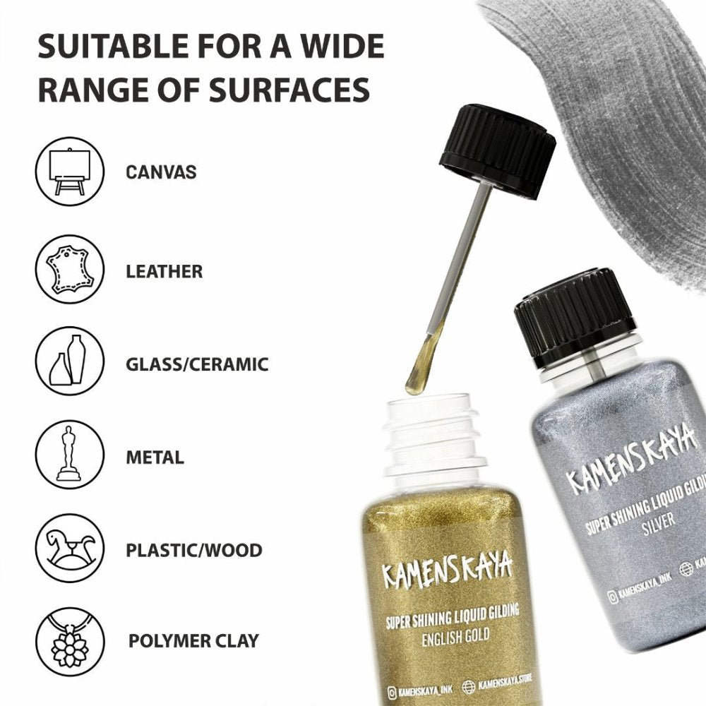 Kamenskaya Liquid Gilding 20ml | Silver - 