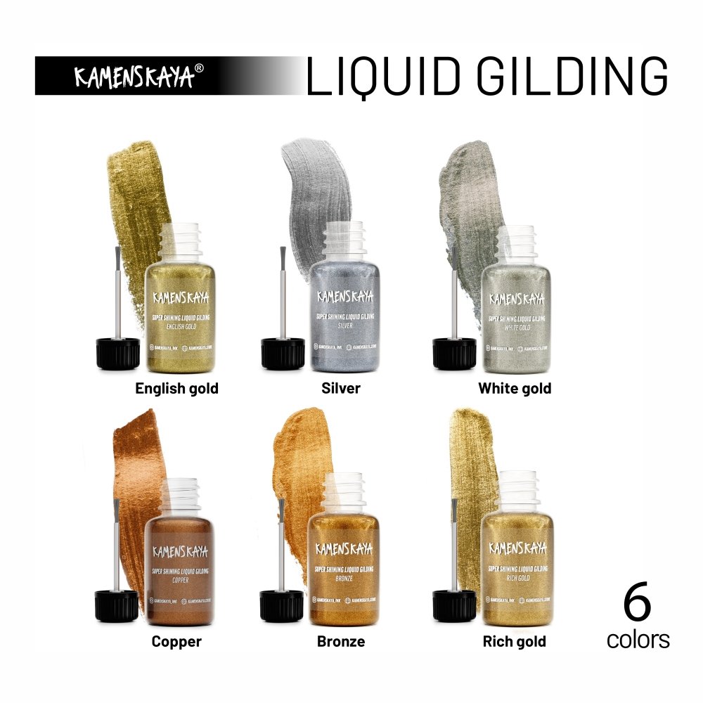 Kamenskaya Liquid Gilding Set | 6 Shades -