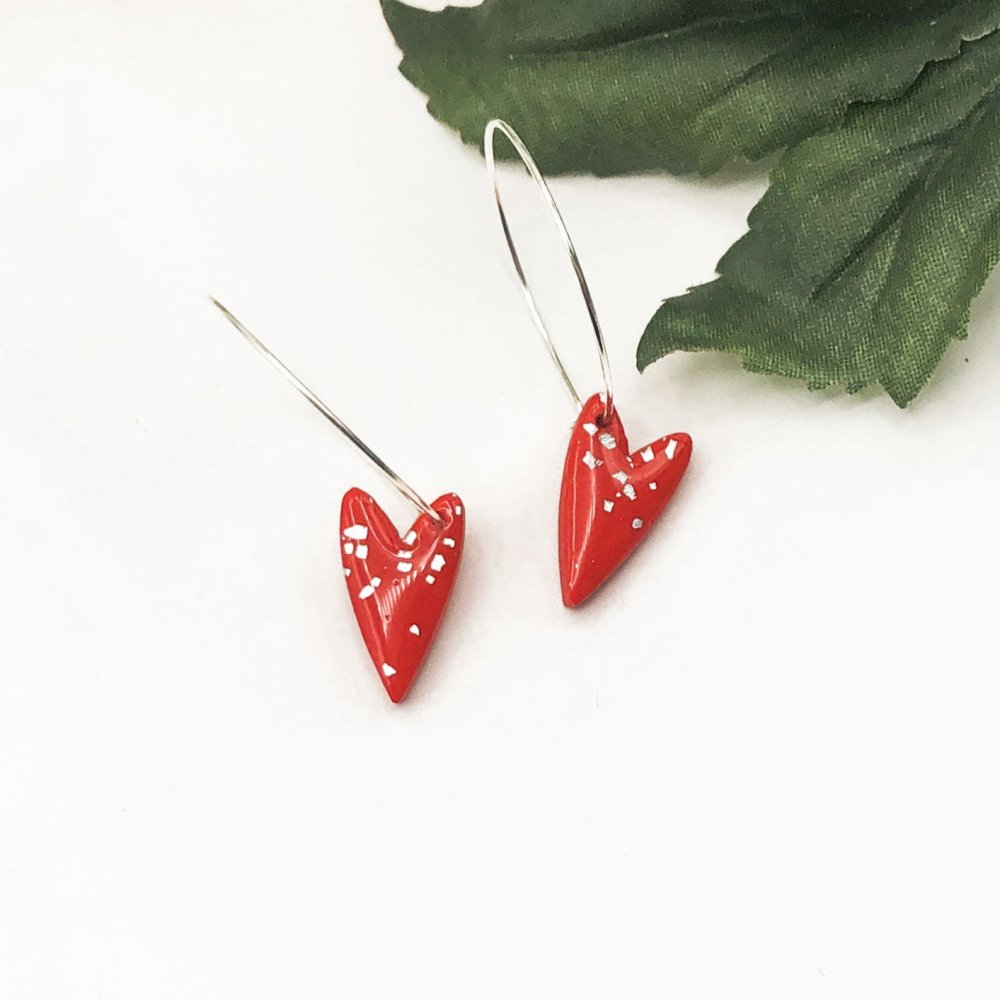 Long Skinny Heart Polymer Clay Cutter - 