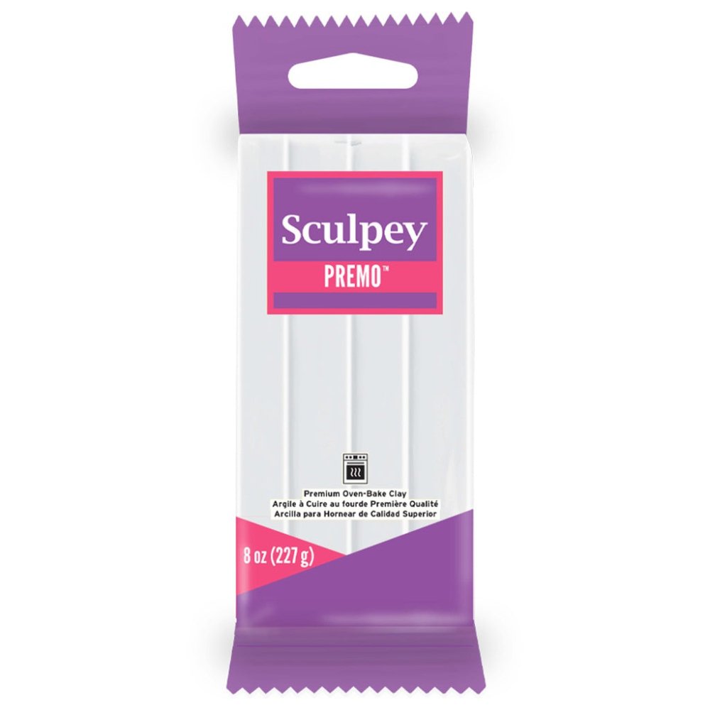 Sculpey Premo Polymer Clay | 227g - 5001 White - 