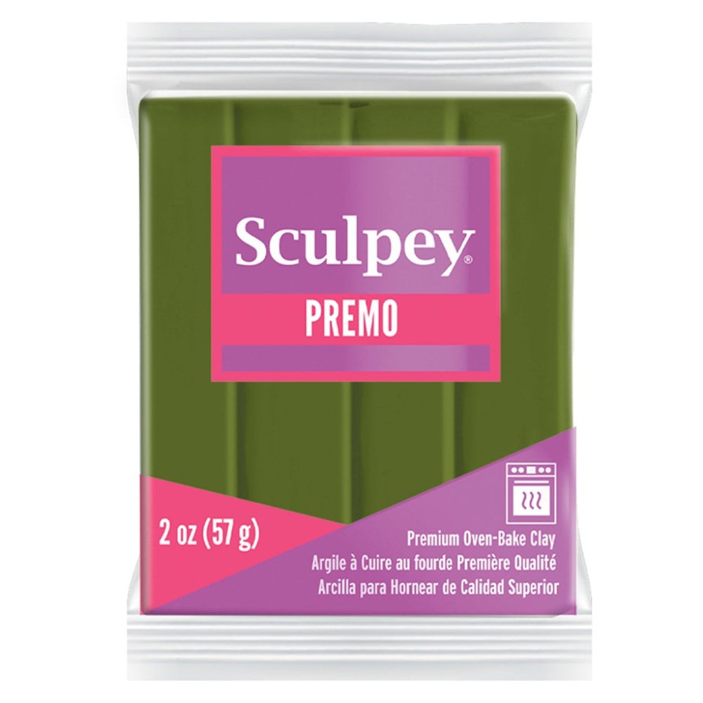 Sculpey Premo Polymer Clay | 57g - 5007 Spanish Olive - 