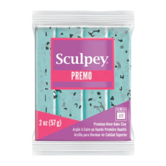 Sculpey Premo Polymer Clay | 57g - 5036 Turquoise Granite - 