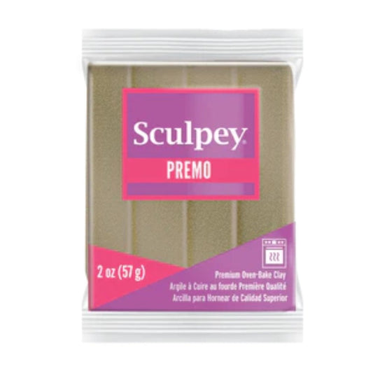 Sculpey Premo Polymer Clay | 57g - 5147 Yellow Gold Glitter - 