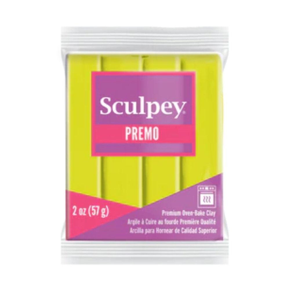 Sculpey Premo Polymer Clay | 57g - 5600 Florescent Yellow - 