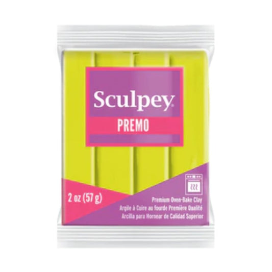 Sculpey Premo Polymer Clay | 57g - 5600 Florescent Yellow - 