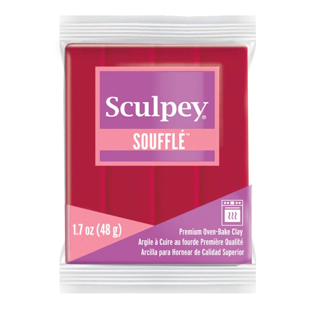 Sculpey Souffle Polymer Clay | 48g - 6083 Cherry Pie - 