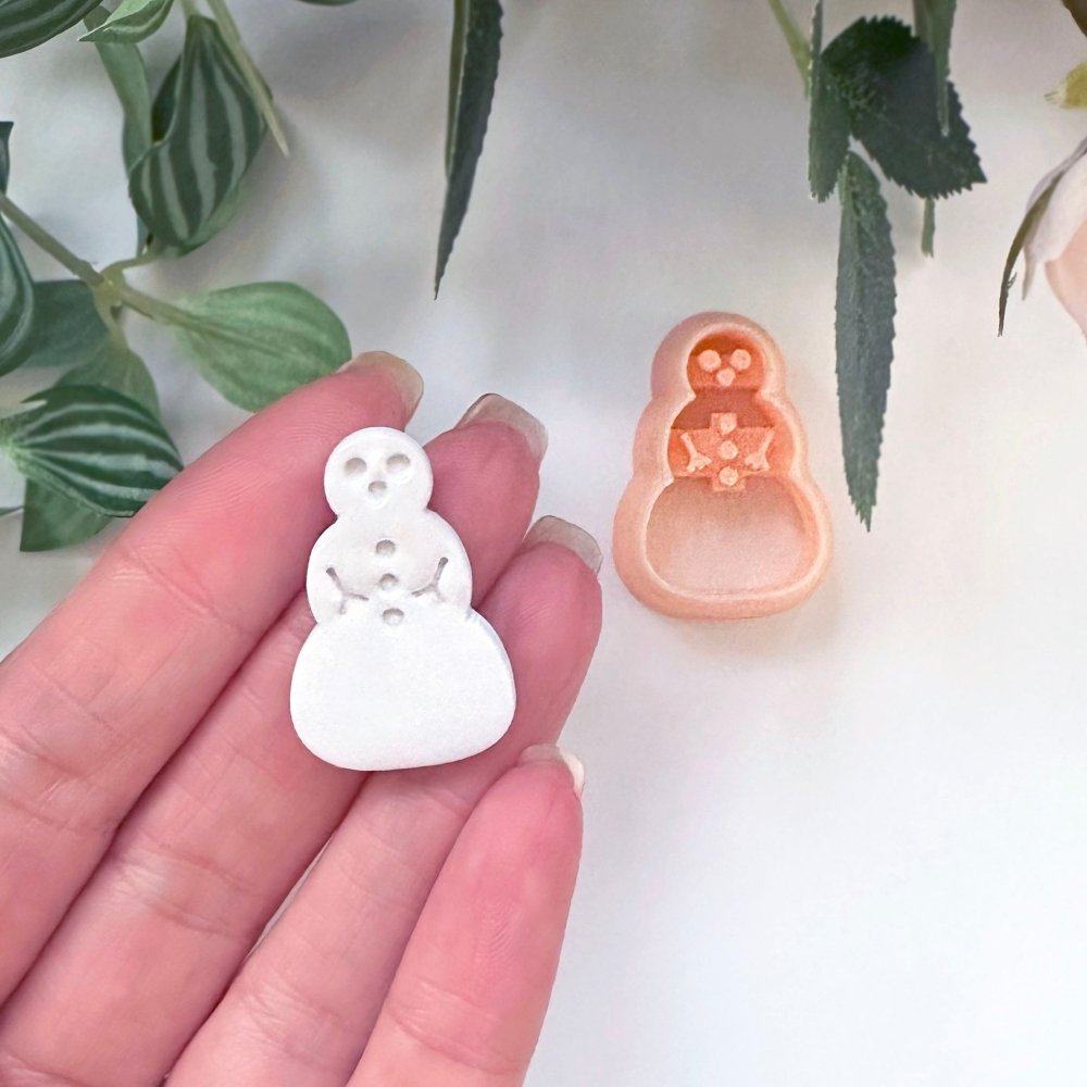 Snowman Clay Cutter | Embossed - 