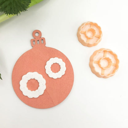 Wreath 2 Donut Clay Cutter -